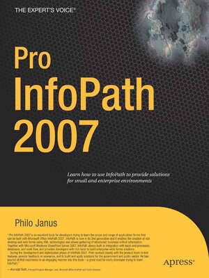 cover image of Pro InfoPath 2007